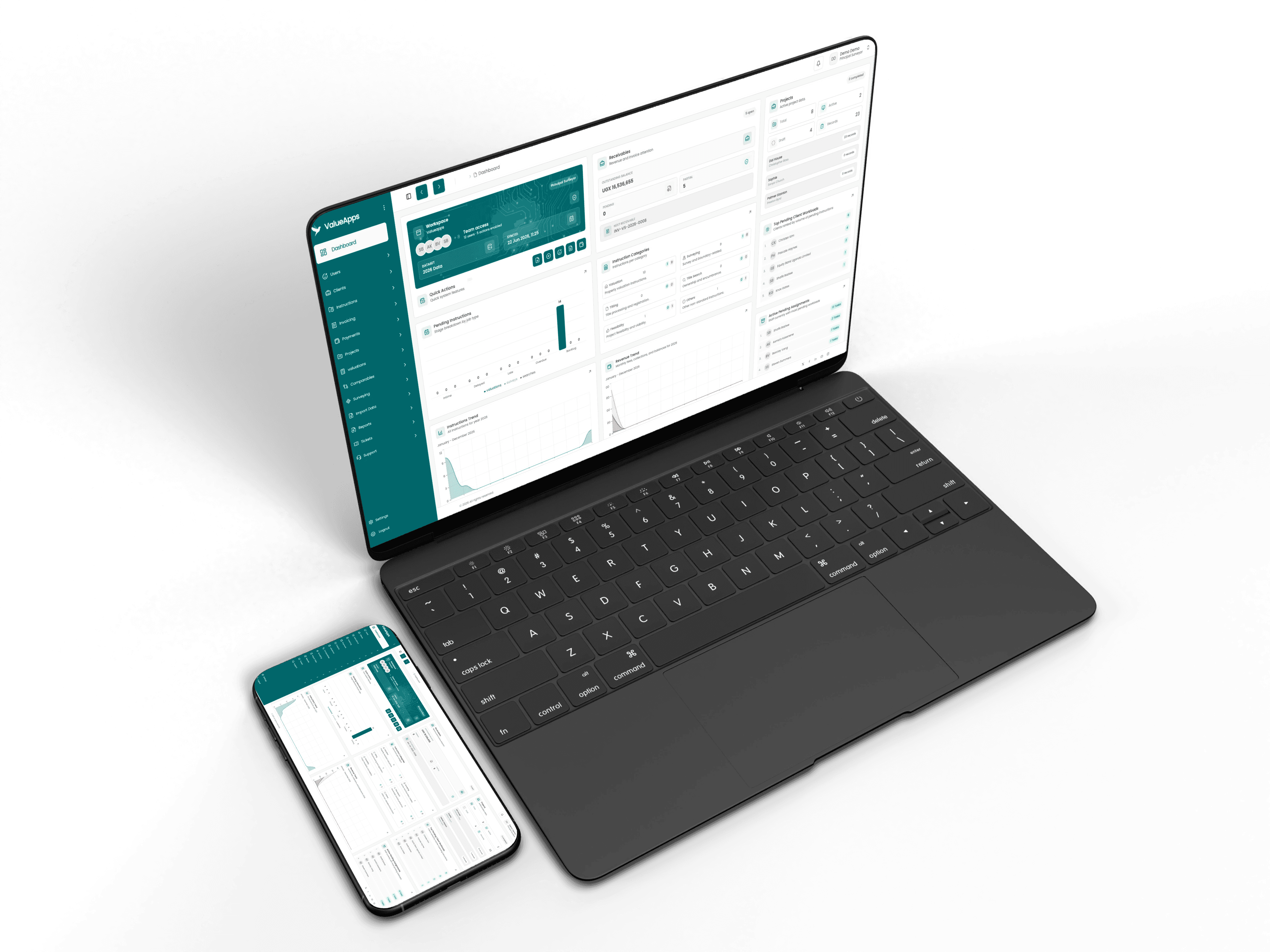 ValueApps dashboard overview